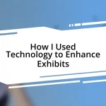 How I Used Technology to Enhance Exhibits